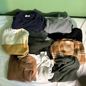 SWEATER HAUL - 10 pieces. Various Sizes and Brands. Minimal Use